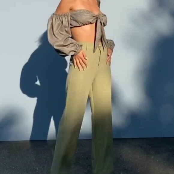 I MEAN BUSINESS Olive Pocketed Pants - Picture 3 of 10